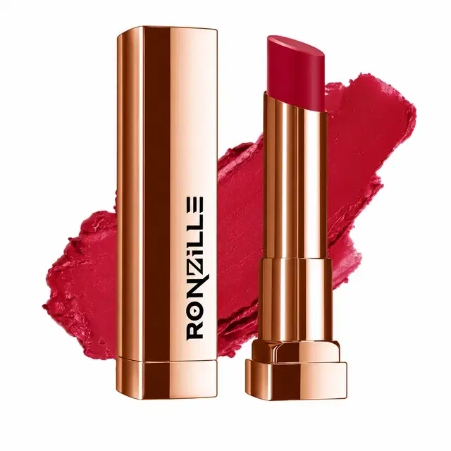 Ronzille Long Stay Creamy Matte Lipstick, Shade 01