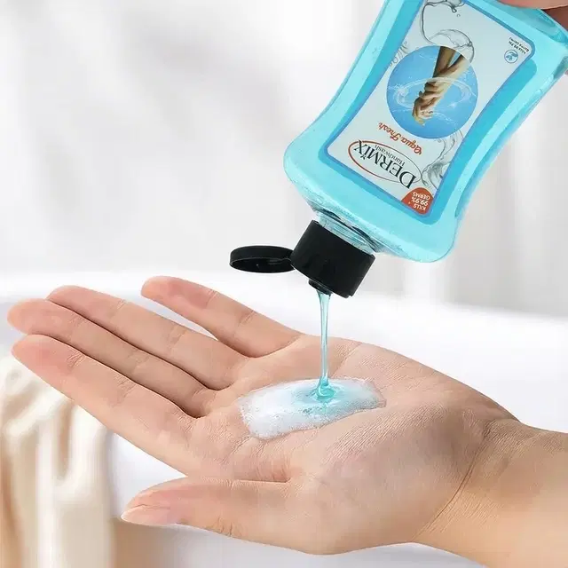 Dermix Hand Wash Aqua 250ml (Travel Pack)