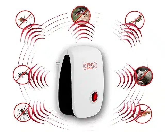 Electric Ultrasonic Pest Repeller, White, SK-76