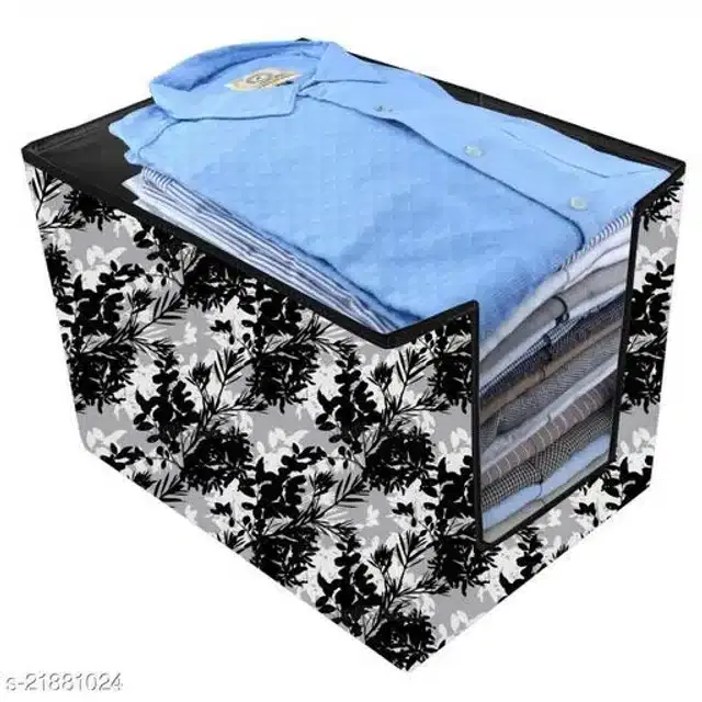 PVC Foldable Under Bed Storage, Multicolor, Pack of 2