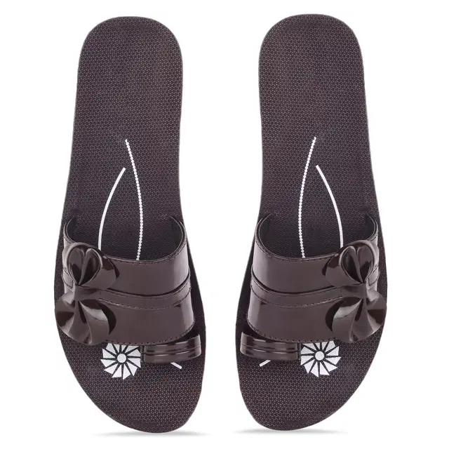 Sliders for Women (Brown, 6)