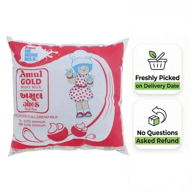 Amul Gold Full Cream Milk Pouch 500 ml