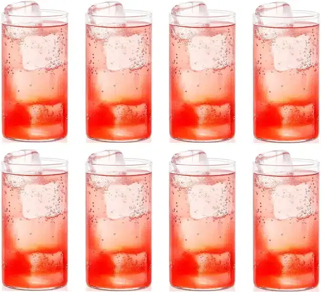 Liquor cum Cocktail Glasses, Transparent, 280 ml, Pack of 8