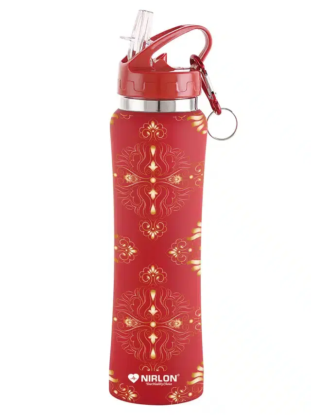 Stainless Steel Sipper Water Bottle, Red, 750 ml