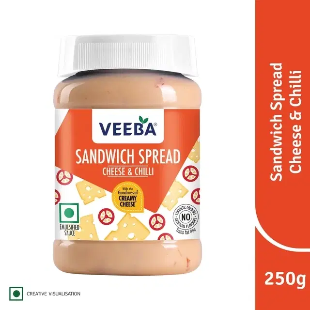 Veeba Sandwich Spread Cheese & Chilli 250 g