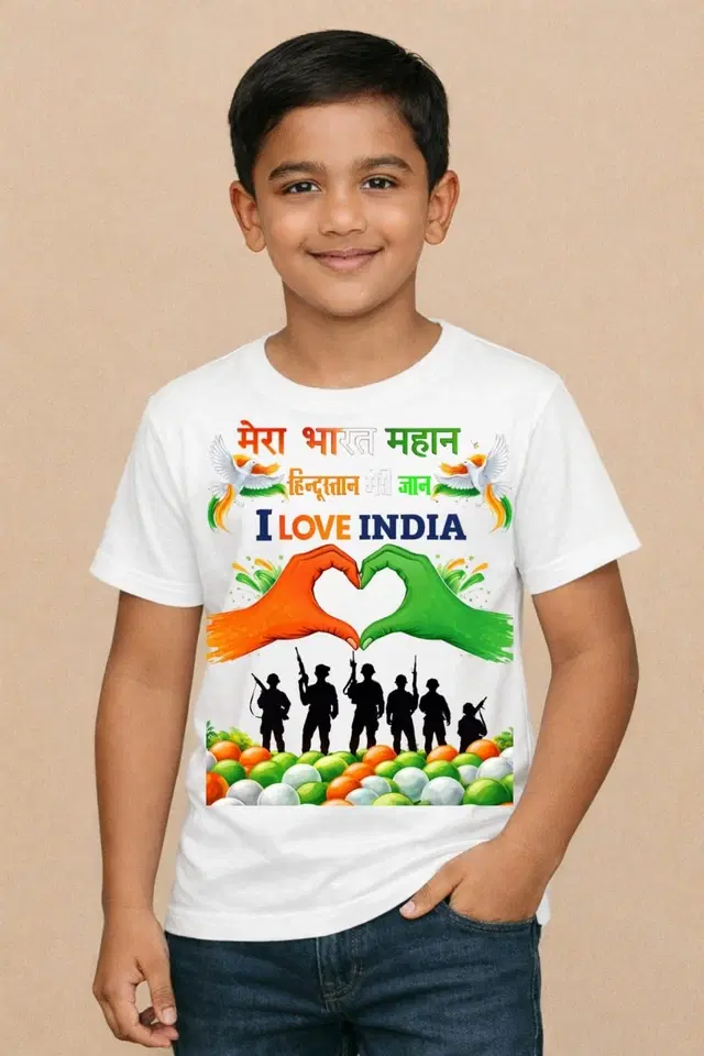 Polyester Printed T-Shirt for Kids
