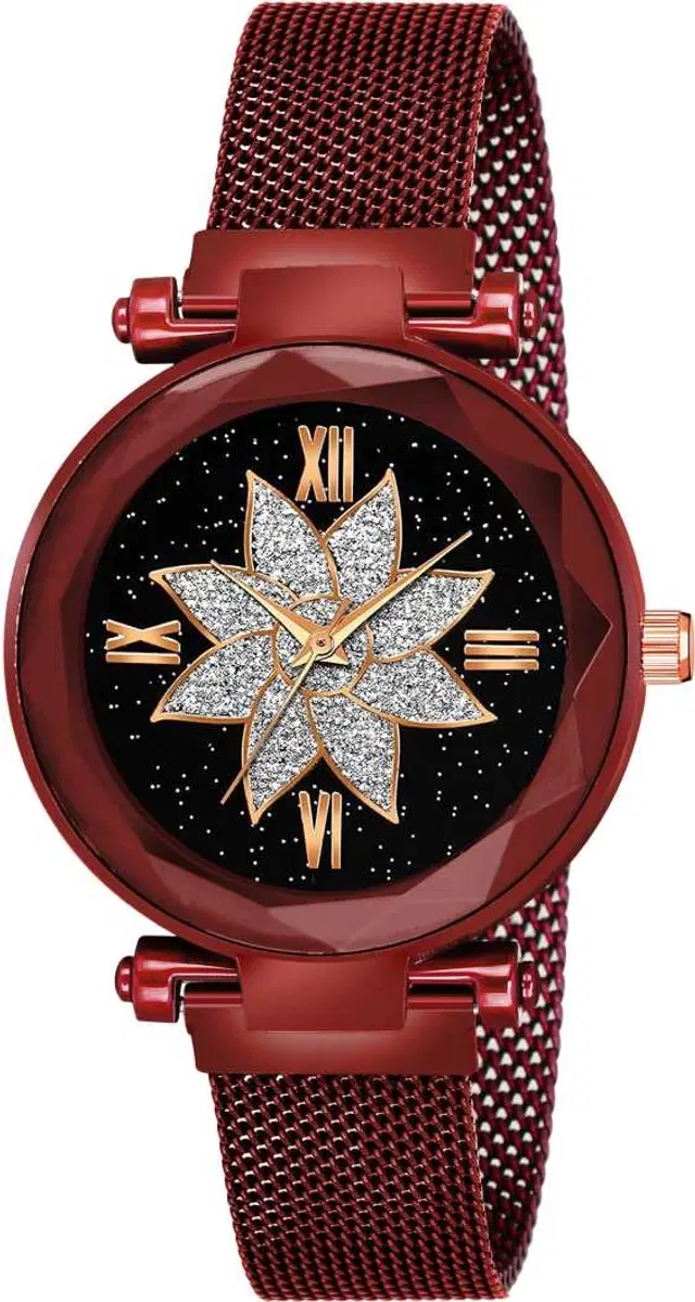 Metal Strap Analog Watch for Women & Girls (Multicolor)