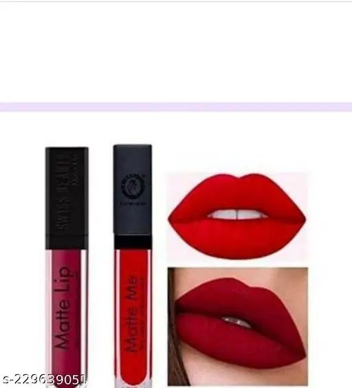 Liquid Lipstick for Women, Multicolor, Pack of 2
