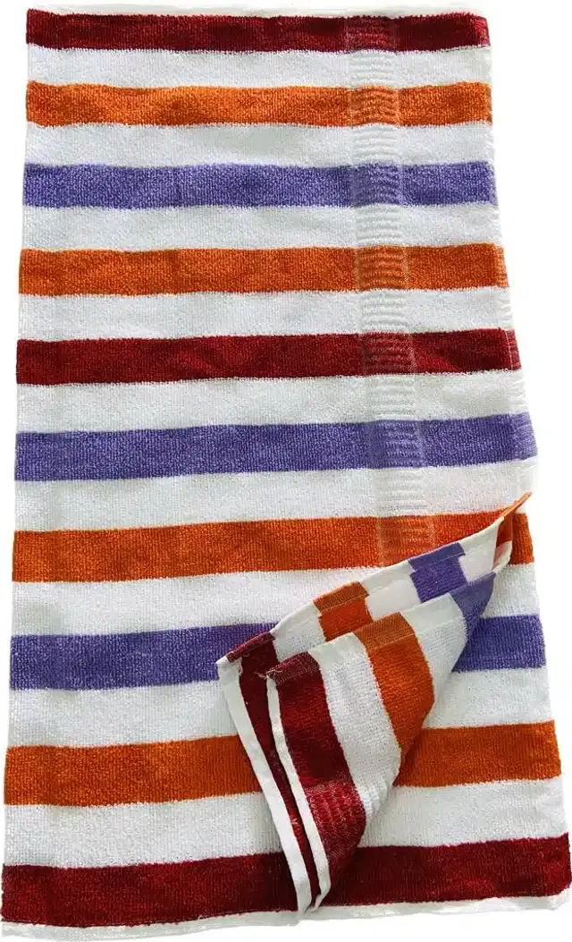 Microfiber Striped Bath Towels, Multicolor