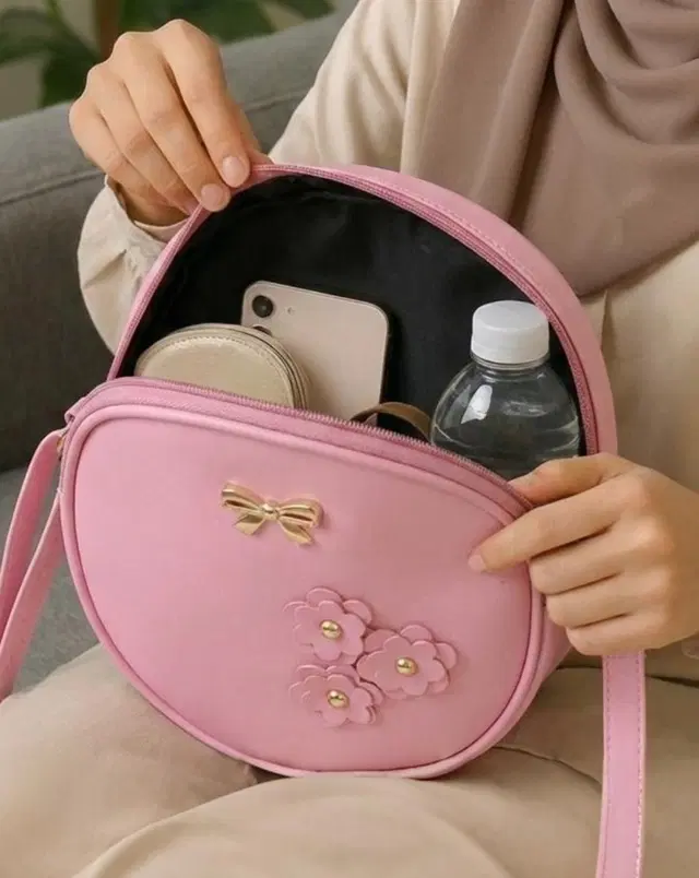PU Leather Backpack for Women & Girls, Pink (8.19)