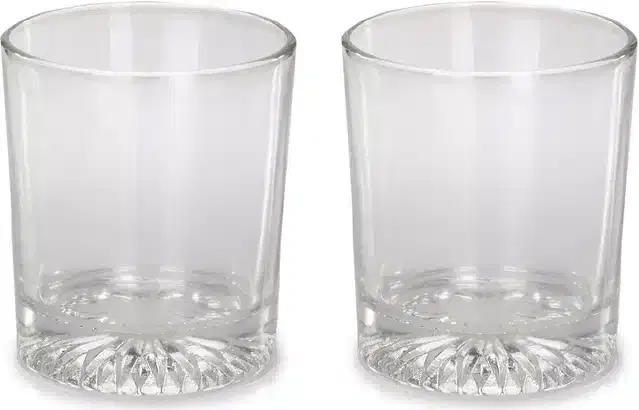 Liquor cum Cocktail Glasses, Transparent, 300 ml, Pack of 2