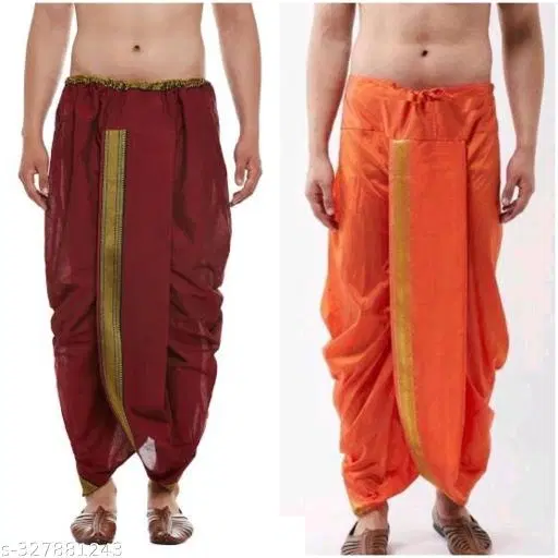 Kurta Set for Men, Pack of 2 (Multicolor, Free Size)