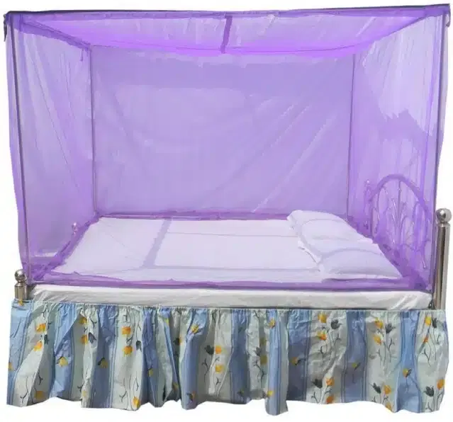 Double Bed Mosquito Net, Purple, 6x6 feet