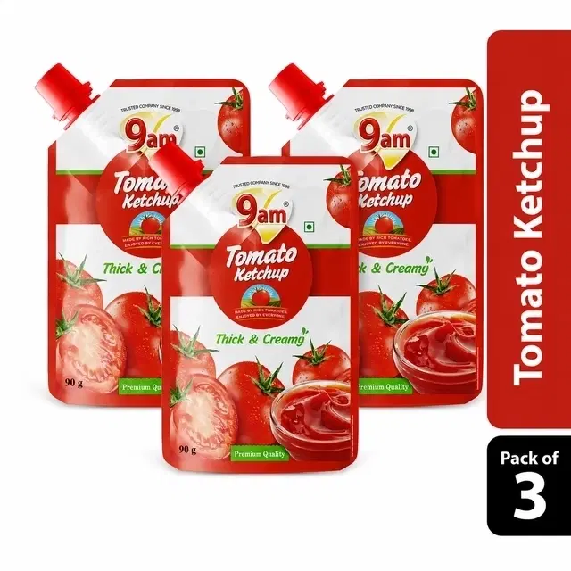 9 Am Tomato Ketchup 3X80 g - Pack of 3