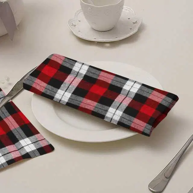 E-Retailer Multipurpose Cotton Kitchen Napkins, Red, 46x46 cm, Pack of 1
