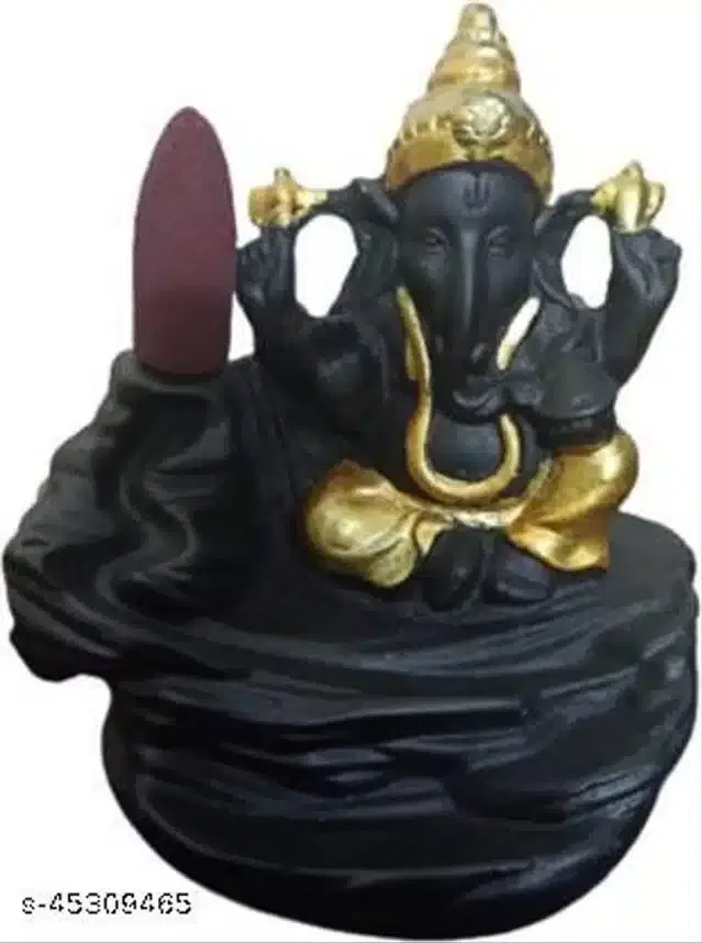 Resin Ganesh Ji Idol, Black