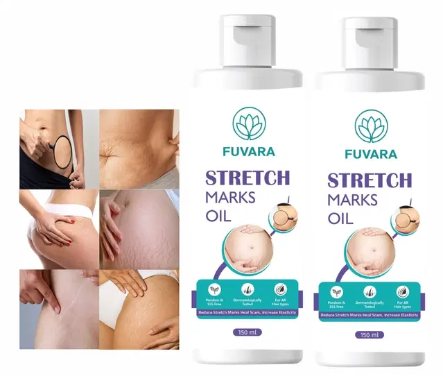 Fuvara Stretch Marks Removal Oil, 100 ml, Pack of 2