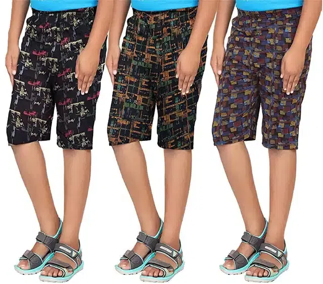 Shorts for Boys, Pack of 3 (Multicolor, 2-3 Years)