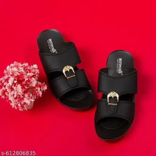 Aerowalk Sliders for Men (Black, 11)