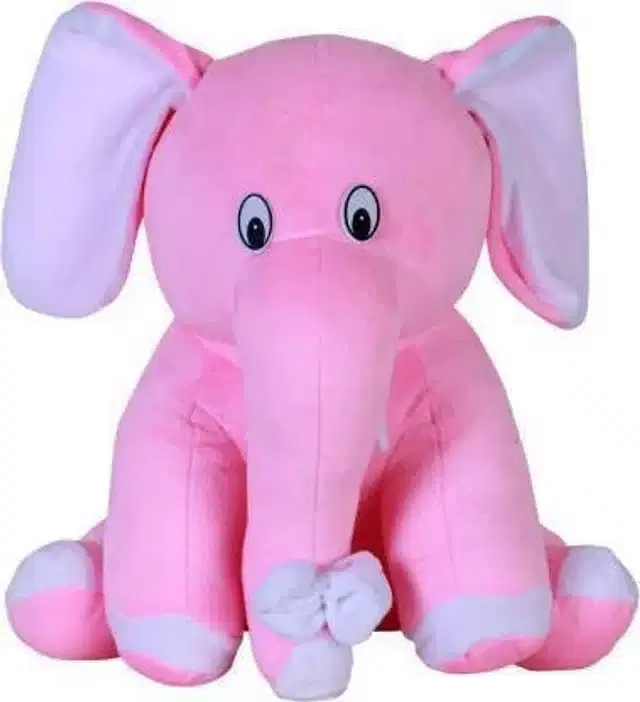 Elephant Soft Toy, Pink, 30 cm