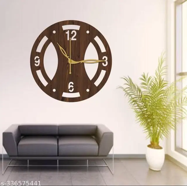 Wooden Wall Clock, Brown