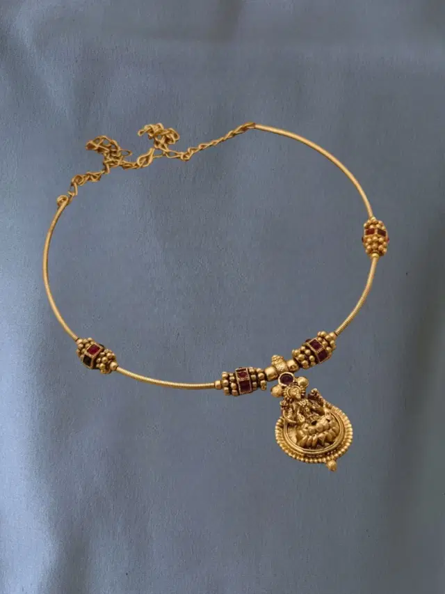 Gold Plated Jewellery Set for Women (Lavender, Free Size)