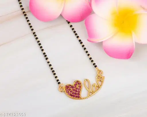 Pink Free Size Mangalsutras for Women
