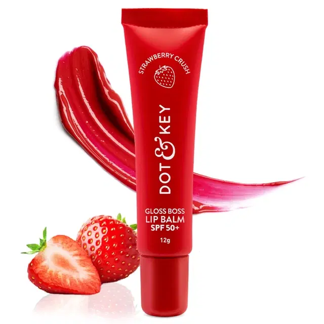 Dot & Key Gloss Boss Tinted Lip Balm (Strawberry Crush) 12 g