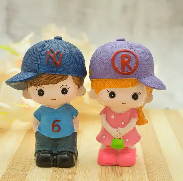 Silicone Couple Showpiece, Multicolor, Set of 1