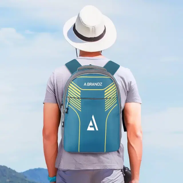Polyester Backpack for Men, Teal