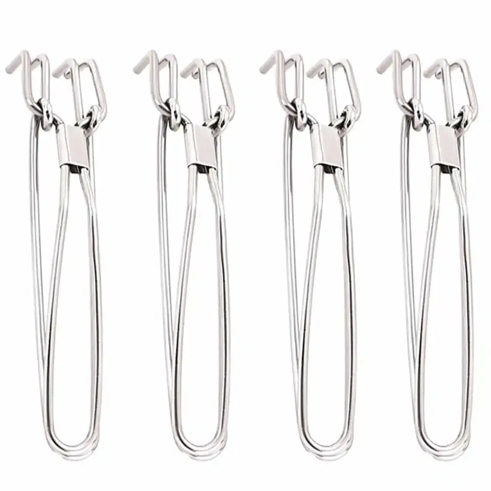 Oc9 Stainless Steel Utility Pakkad For Kitchen (Pack Of 4)