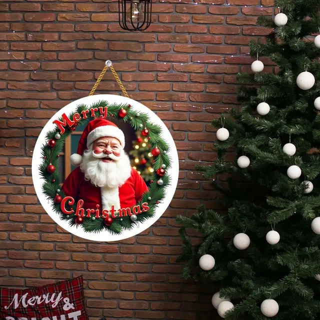 Wooden Wall Hanging for Christmas, Multicolor