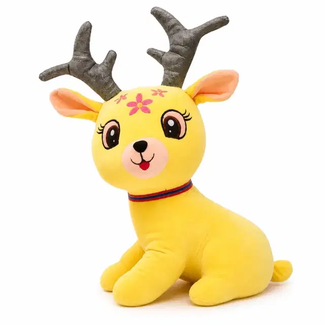 TOYTALES Reindeer Plush Toy with Antlers,40cm