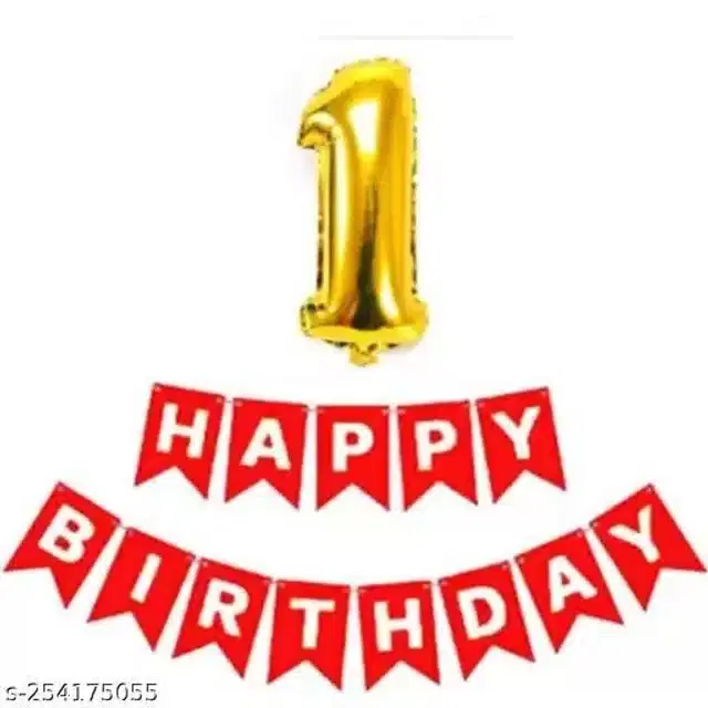 Birthday Decoration Kit, Multicolor, Set of 2