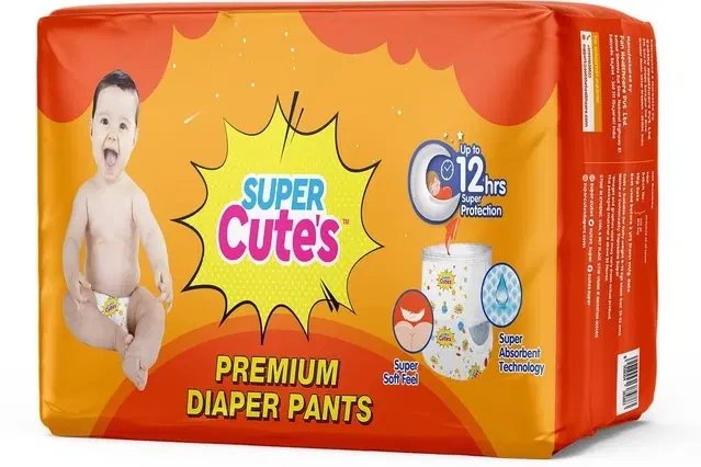 Super Cutes Baby Diaper, 42 Diapers (Large)