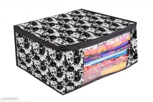 PVC Foldable Under Bed Storage, Multicolor, Pack of 3