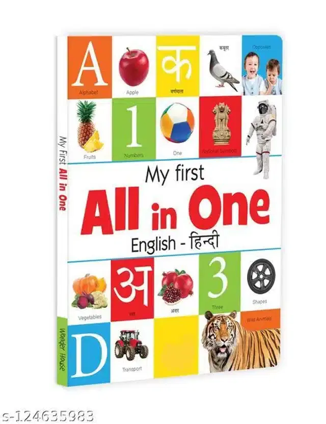 Educational English Alphabets Book, Multicolor