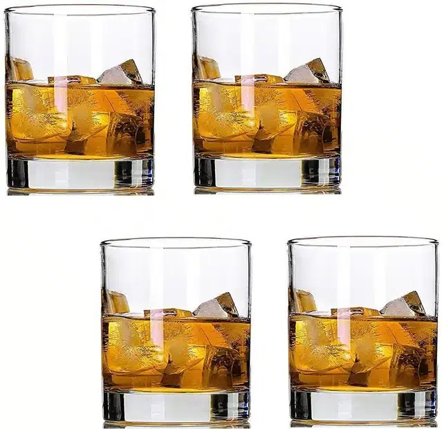 Liquor cum Cocktail Glasses, Transparent, 280 ml, Pack of 4