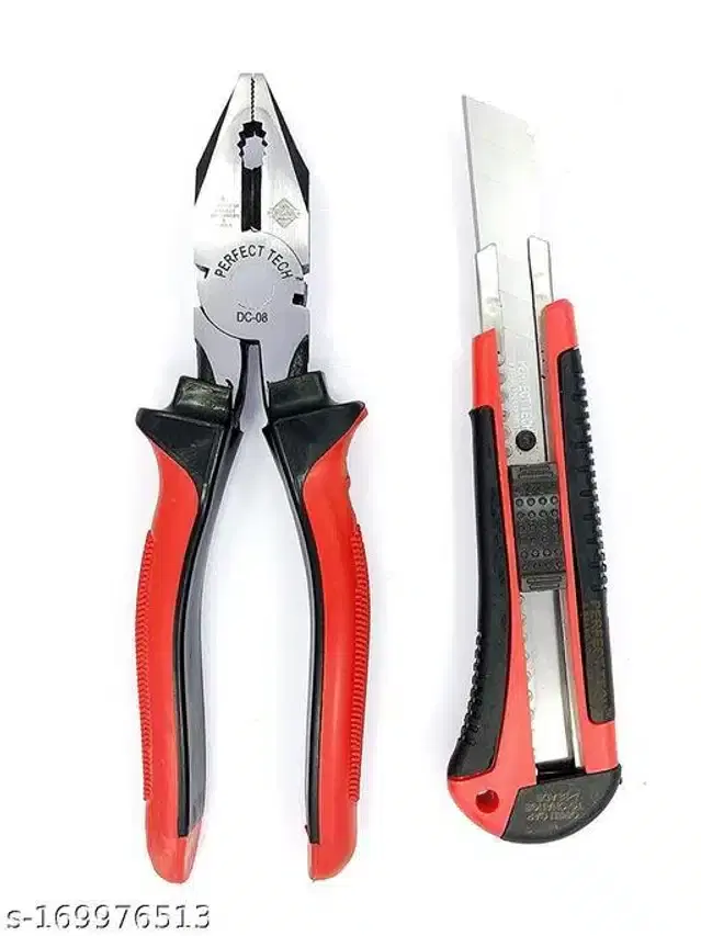 Combination Plier & Cutter, Set of 2, Red
