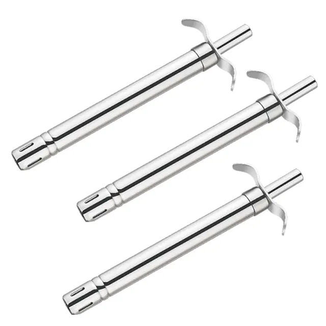 Stainless Steel Gas Stove Lighter, Silver, Pack of 3