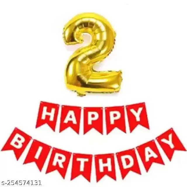 Birthday Decoration Kit, Multicolor, Set of 2