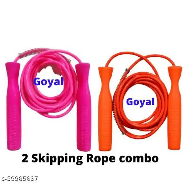 Plastic Skipping Rope, Multicolor, Pack of 2