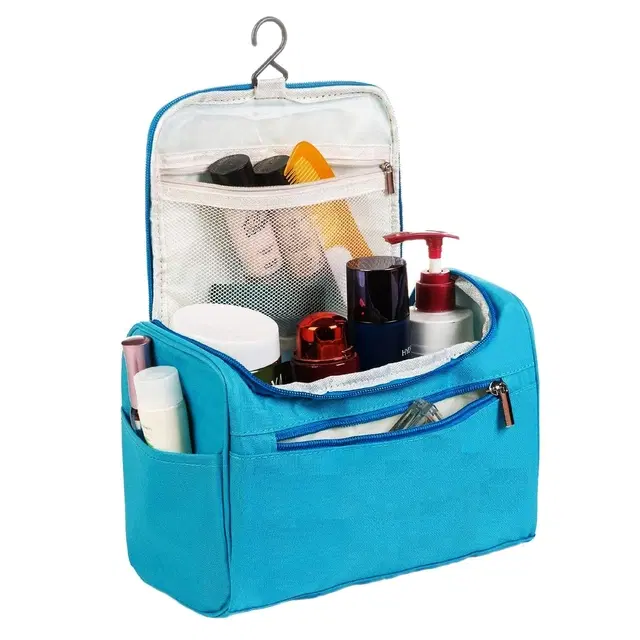 Portable Cosmetic Bag Women, Blue