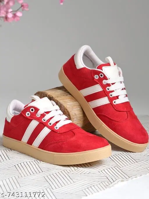 Shoetopia Girls Sneakers Red (14-15 Years)
