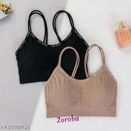 Solid Bow Backless Camisole for Women, Pack of 2 (Multicolor, S)