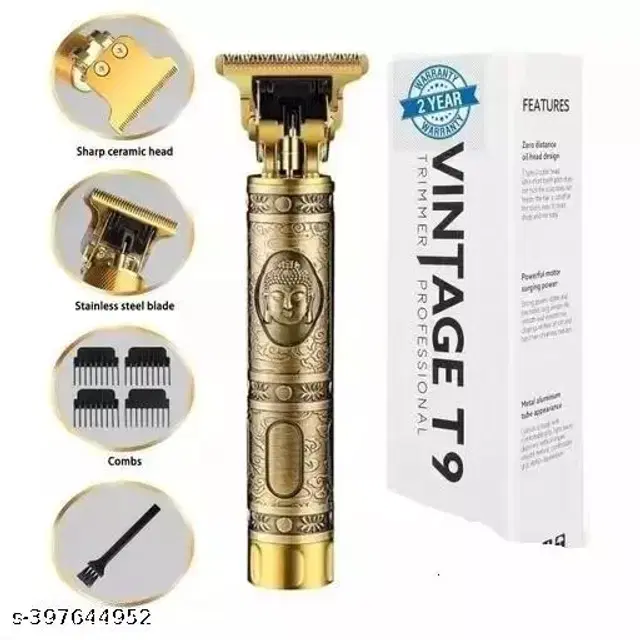 Rechargeable Professional Hair Trimmer for Men & Women, Gold