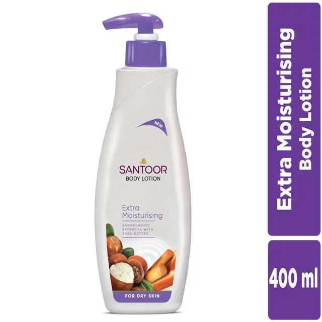 Santoor Body Lotion - Extra Moisturising 400 ml