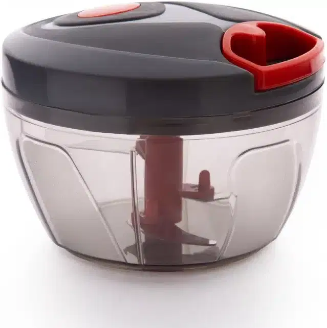 Plastic Manual Vegetable Chopper, Black