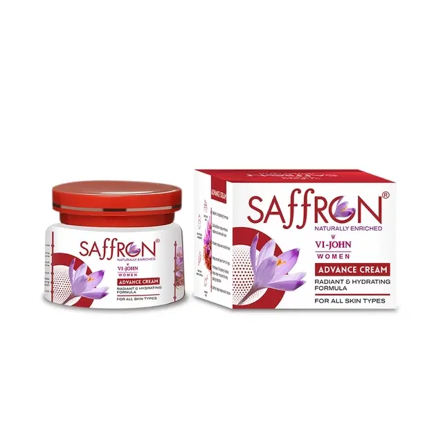 VI-JOHN Saffron Skin Fairness Cream Enriched With Vitamin E - 50 g