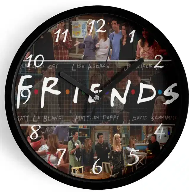 Analog Wall Clock for Home, Multicolor, 7 Inches